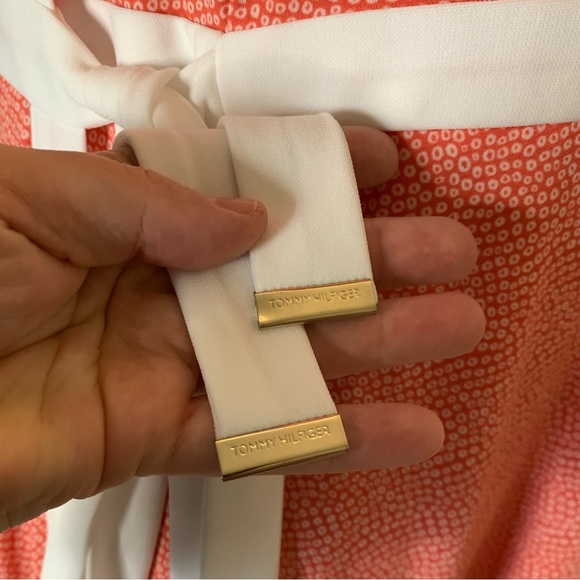 Tommy Hilfiger dress orange white size 14 new with tag - Picture 12 of 12